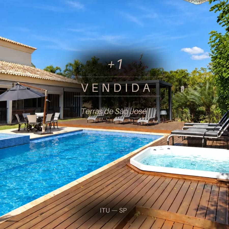 Mais um imóvel especial vendido pela L Martinelli, em um dos endereços mais consolidados do mercado imobiliário de Itu. No Terras de São José I, esta residência